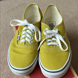 VANS Lemon Canvas Shoes with White Accents